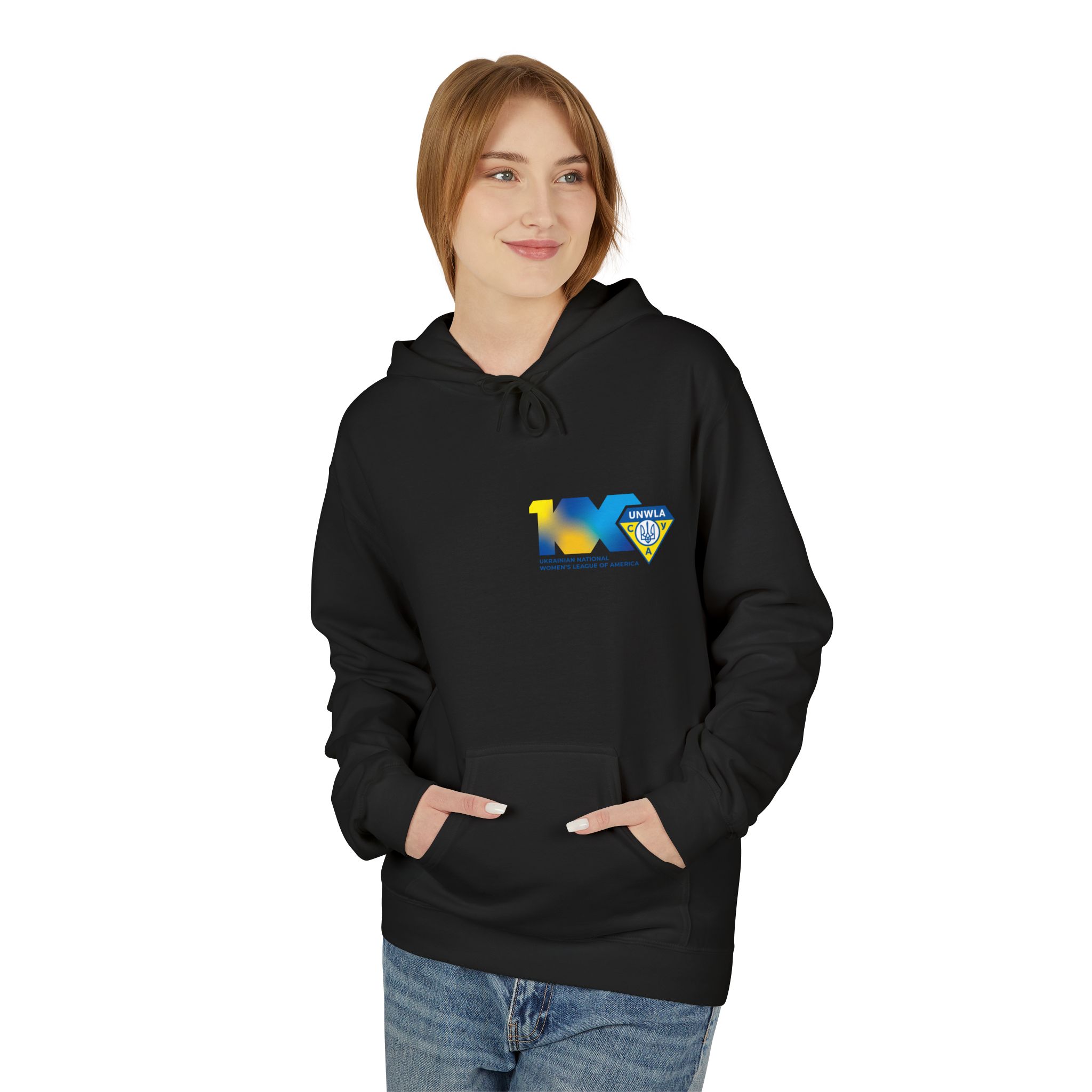 UNWLA Centennial Unisex Softstyle Fleece Hoodie - Image 8