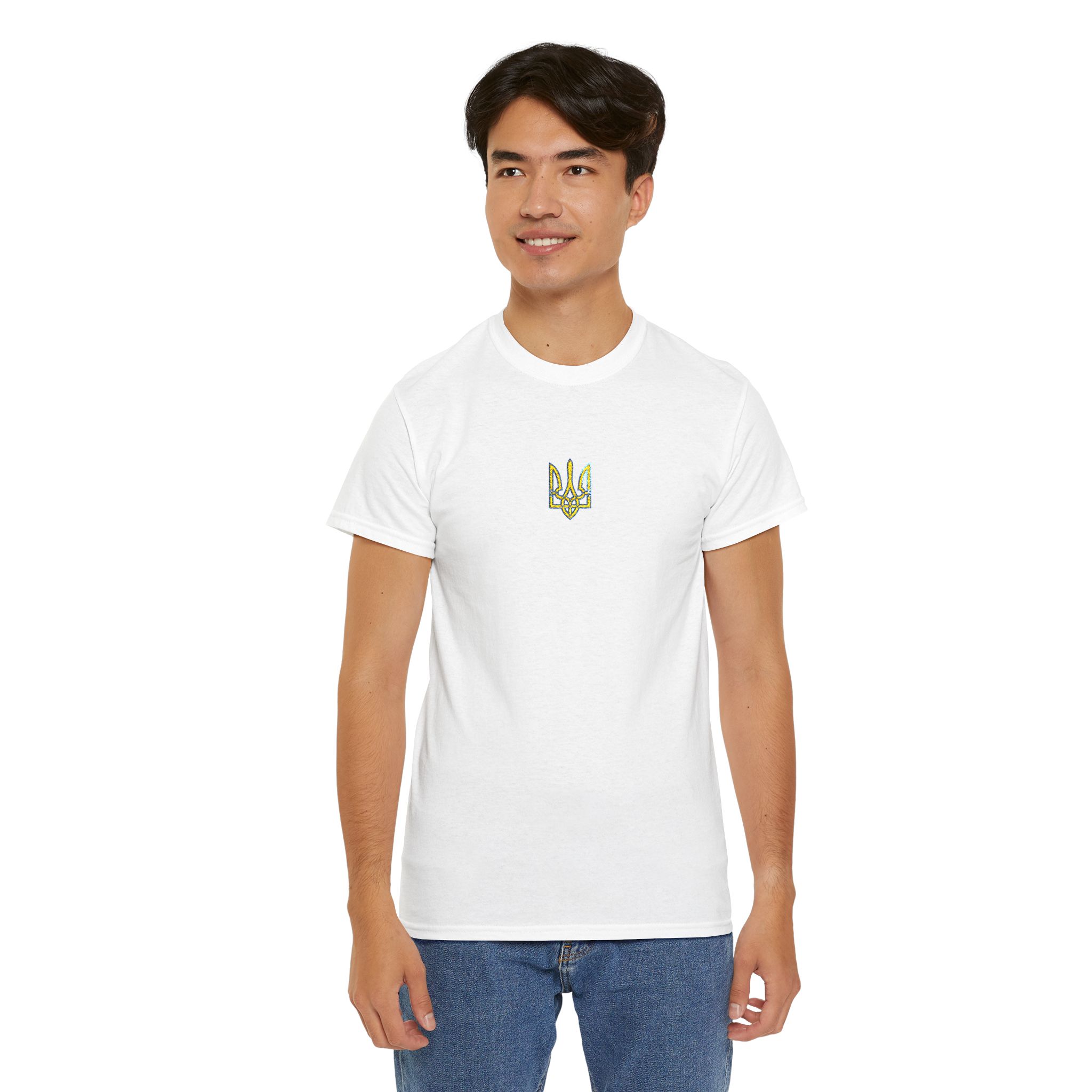 Tryzub Embroidery Unisex Heavy Cotton Tee - Image 8