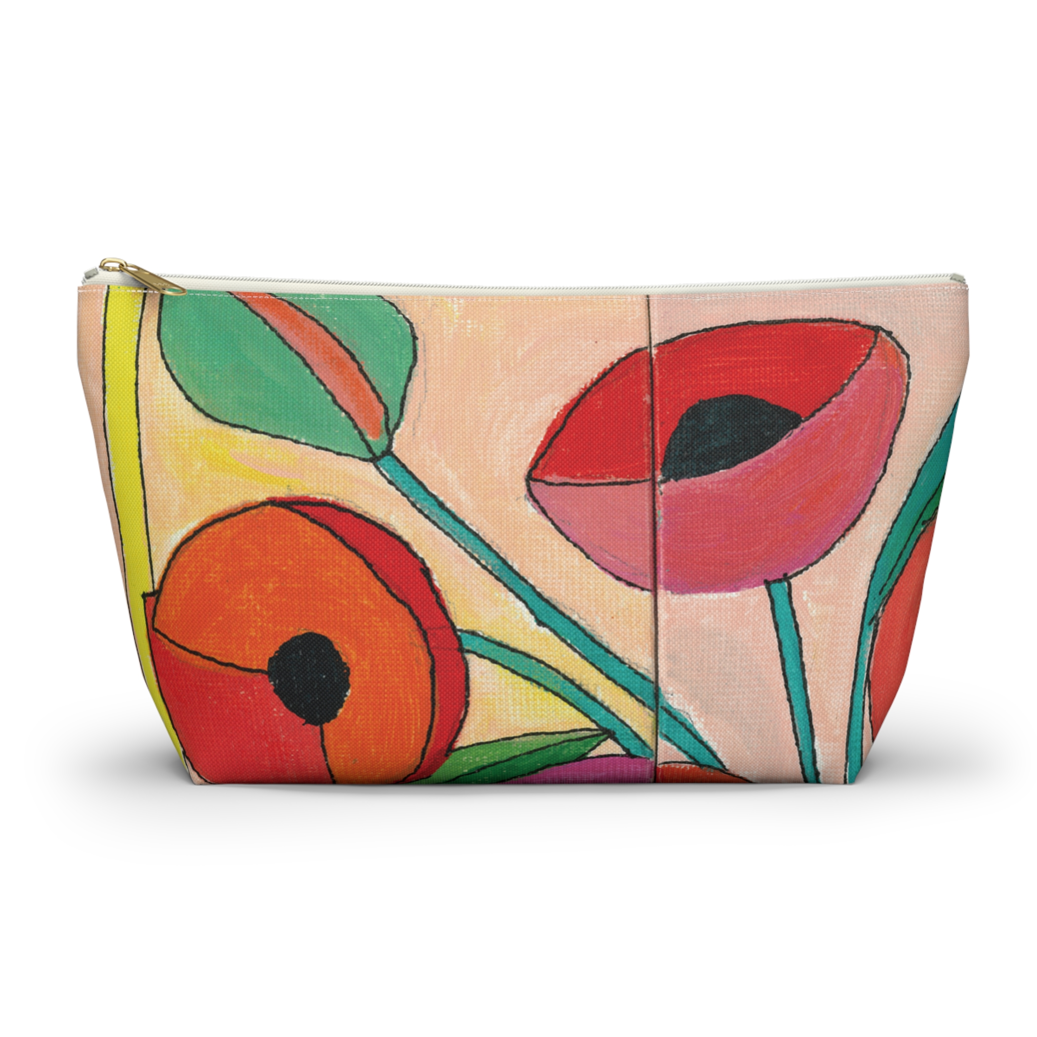 Bright Poppies cosmetic pouch