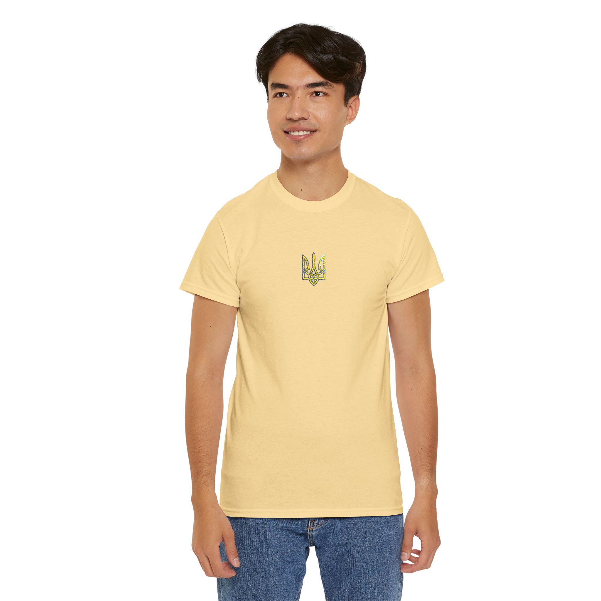 Tryzub Embroidery Unisex Heavy Cotton Tee - Image 12