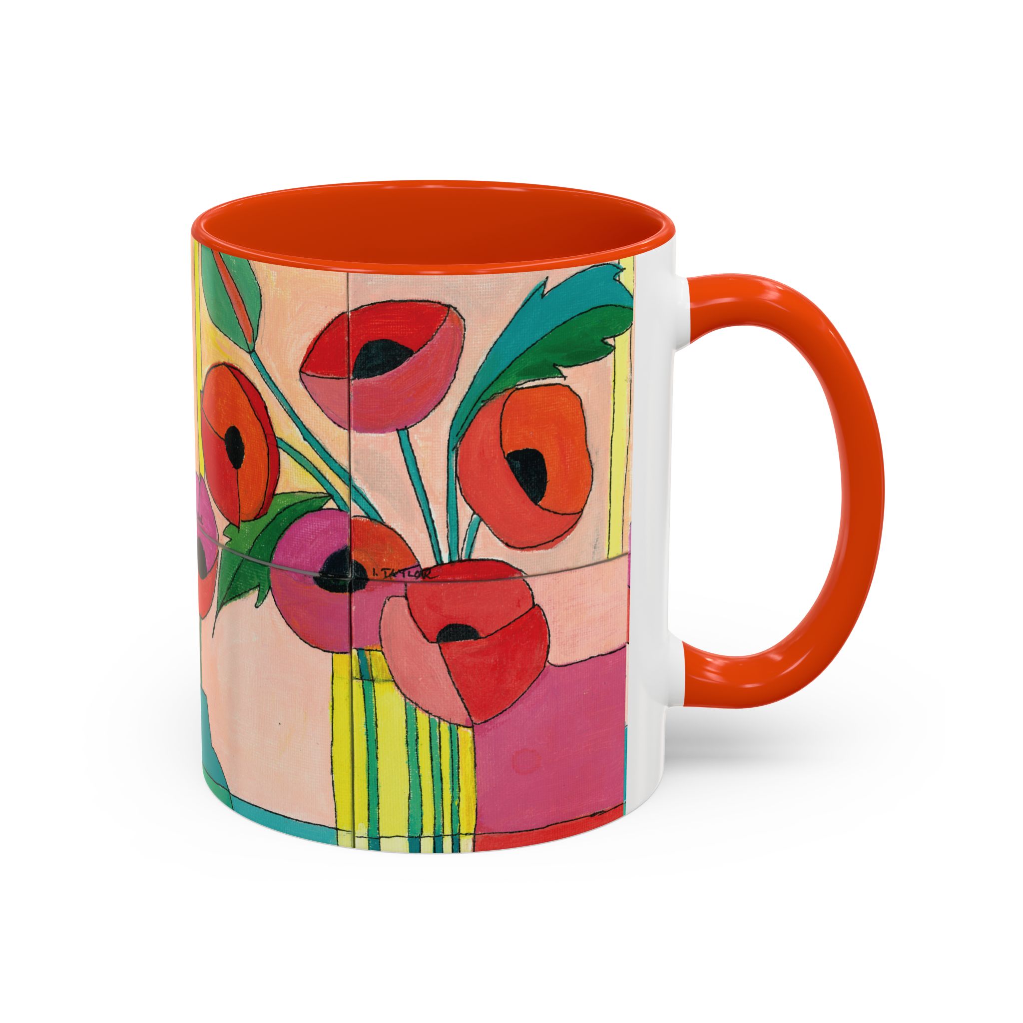 Bright Poppies Colorful Mugs (11oz)