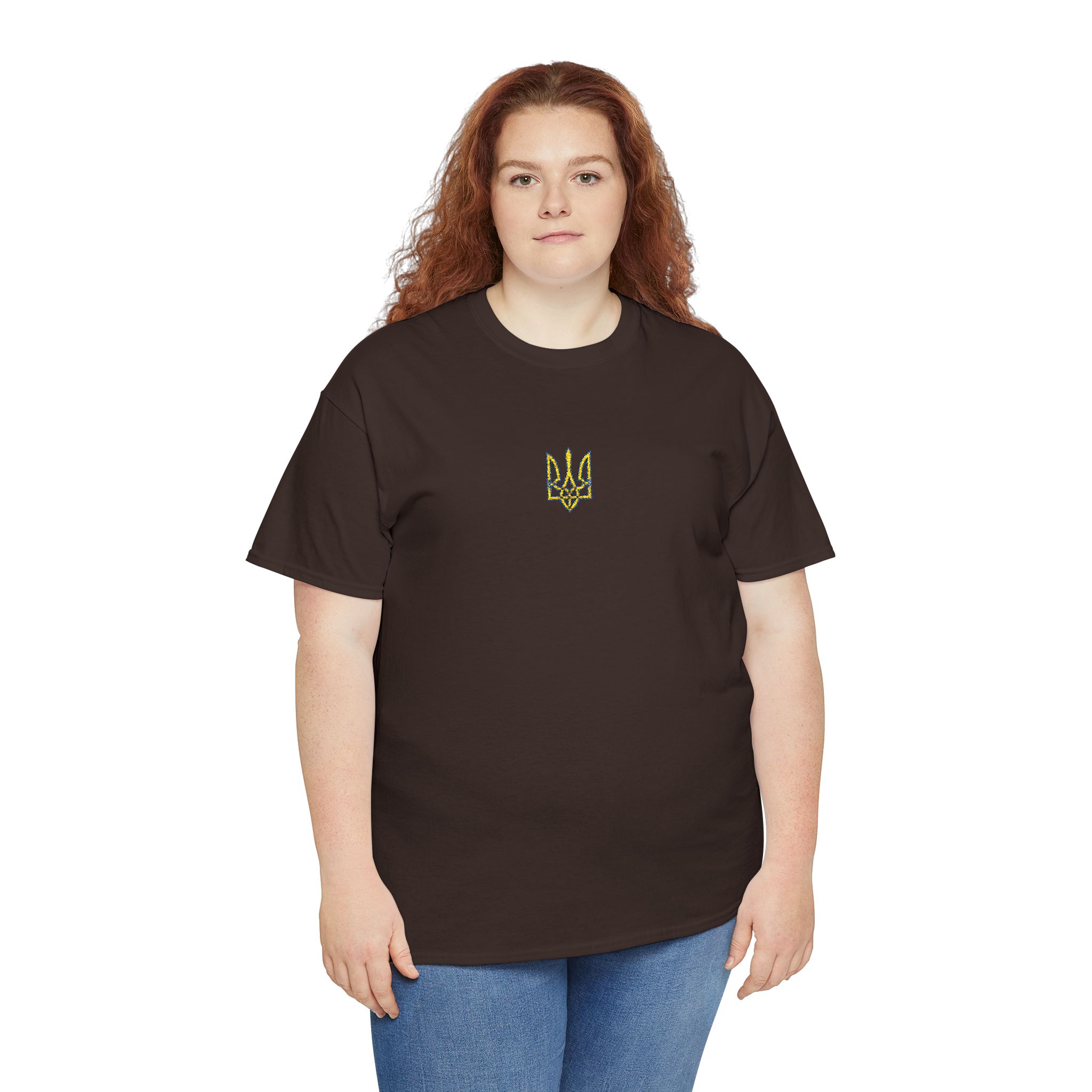 Tryzub Embroidery Unisex Heavy Cotton Tee - Image 19