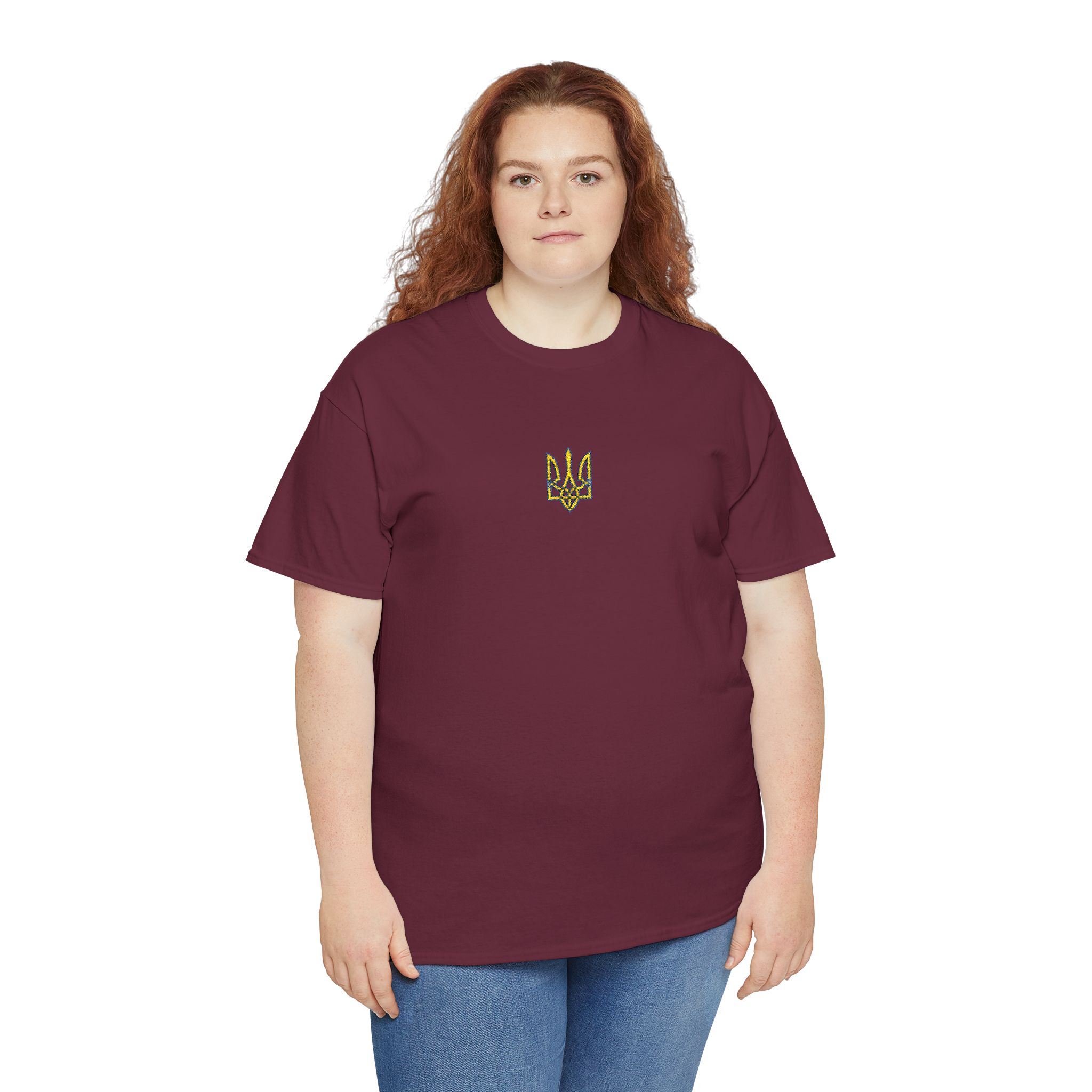 Tryzub Embroidery Unisex Heavy Cotton Tee - Image 15