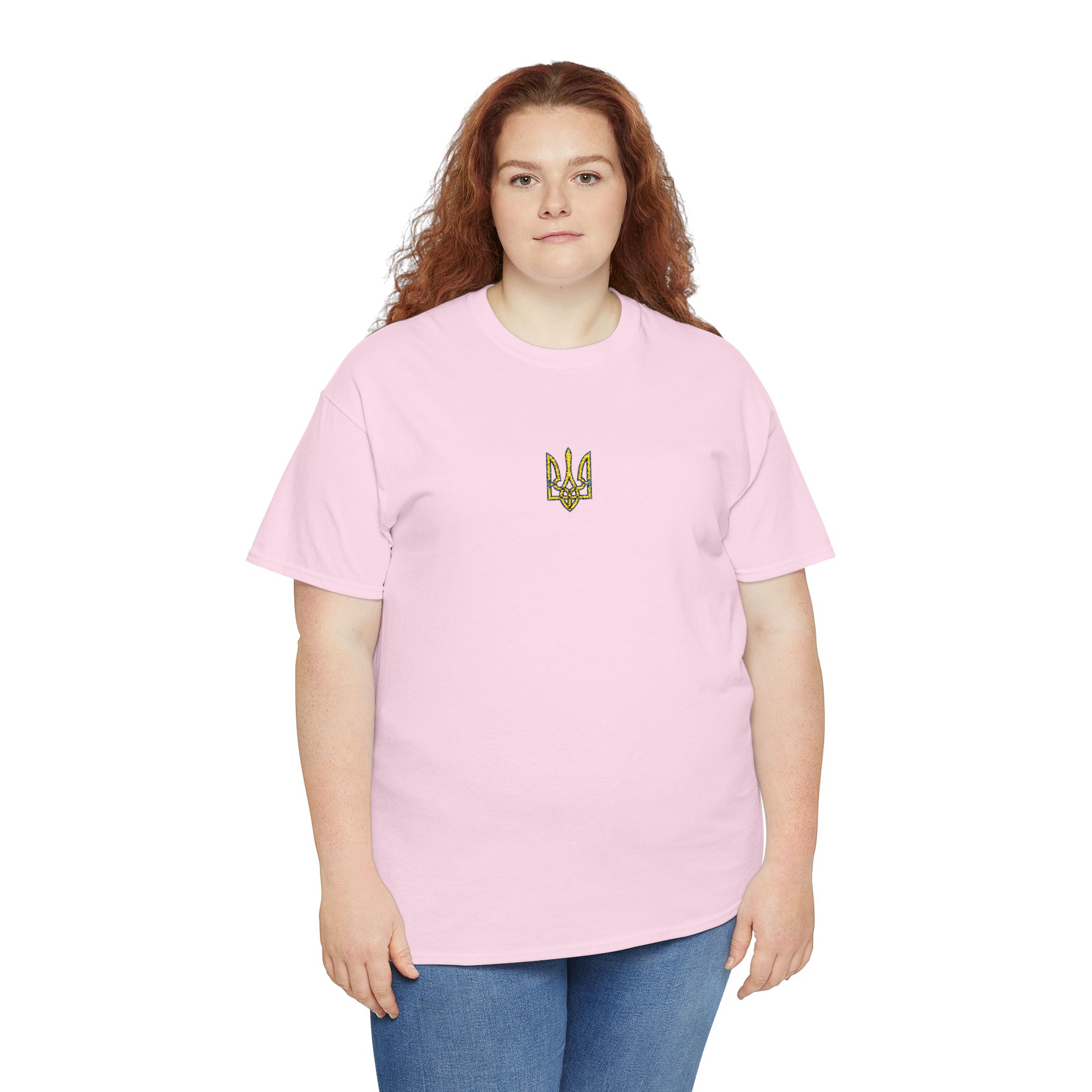 Tryzub Embroidery Unisex Heavy Cotton Tee - Image 35