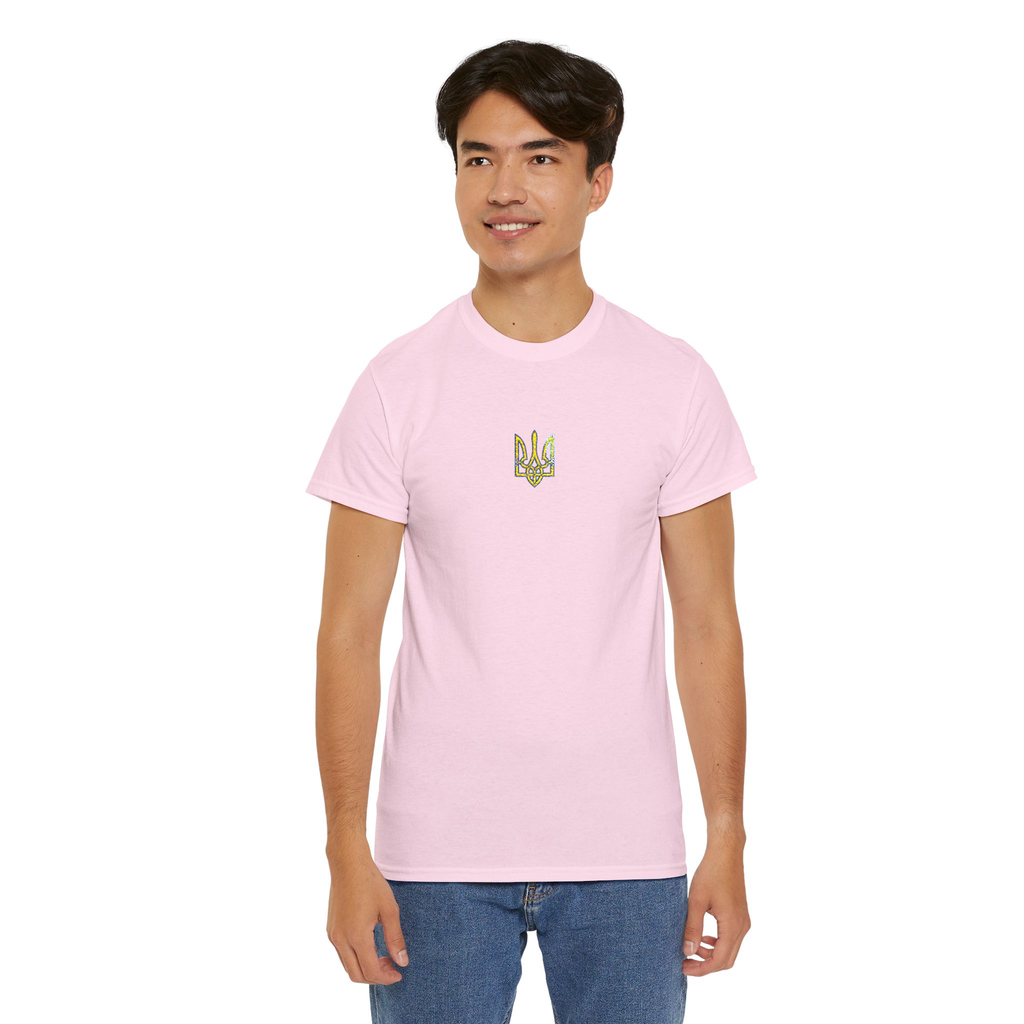 Tryzub Embroidery Unisex Heavy Cotton Tee - Image 36