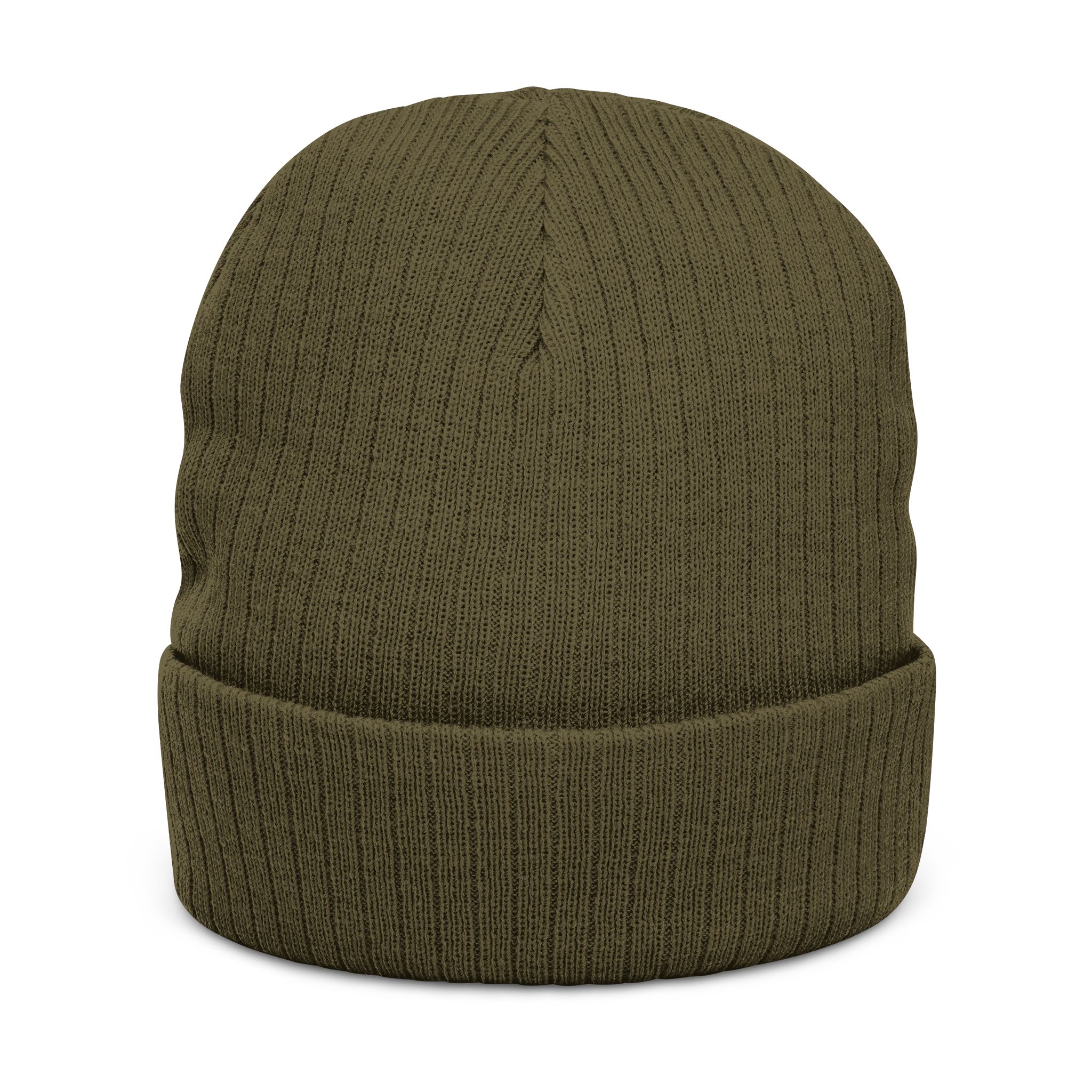 Tryzub Ribbed Knit Beanie (Embroidery) - Image 8