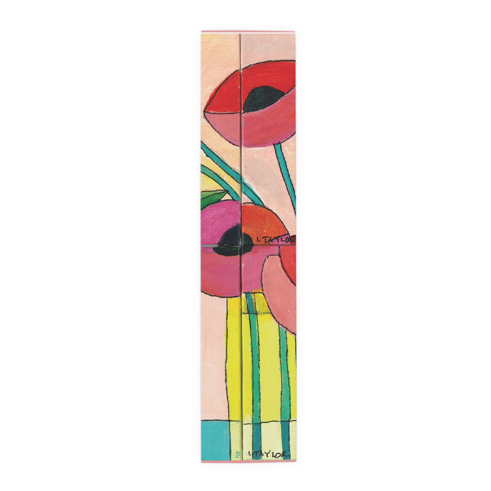 Bright Poppies table runner