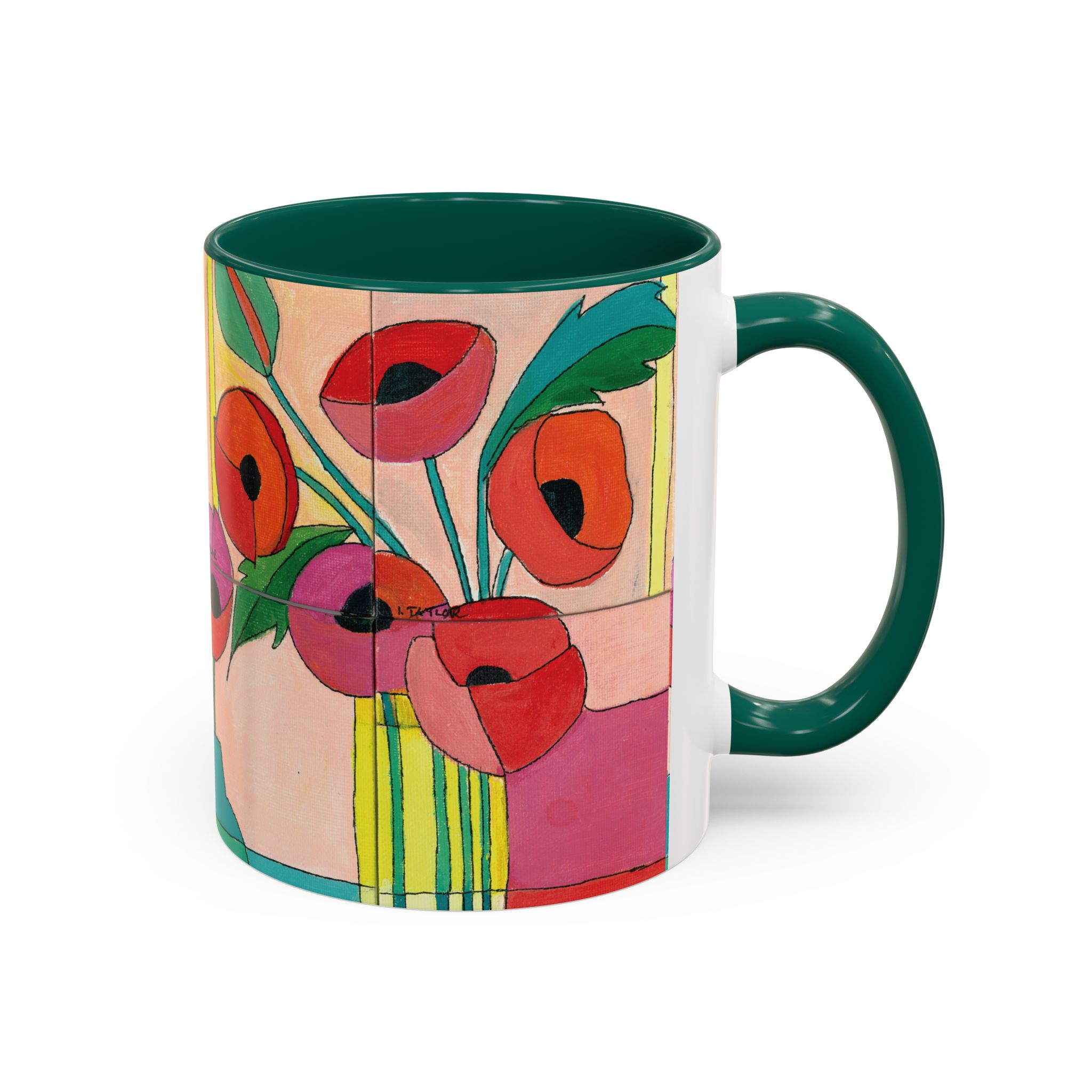 Bright Poppies Colorful Mugs (11oz) - Image 9