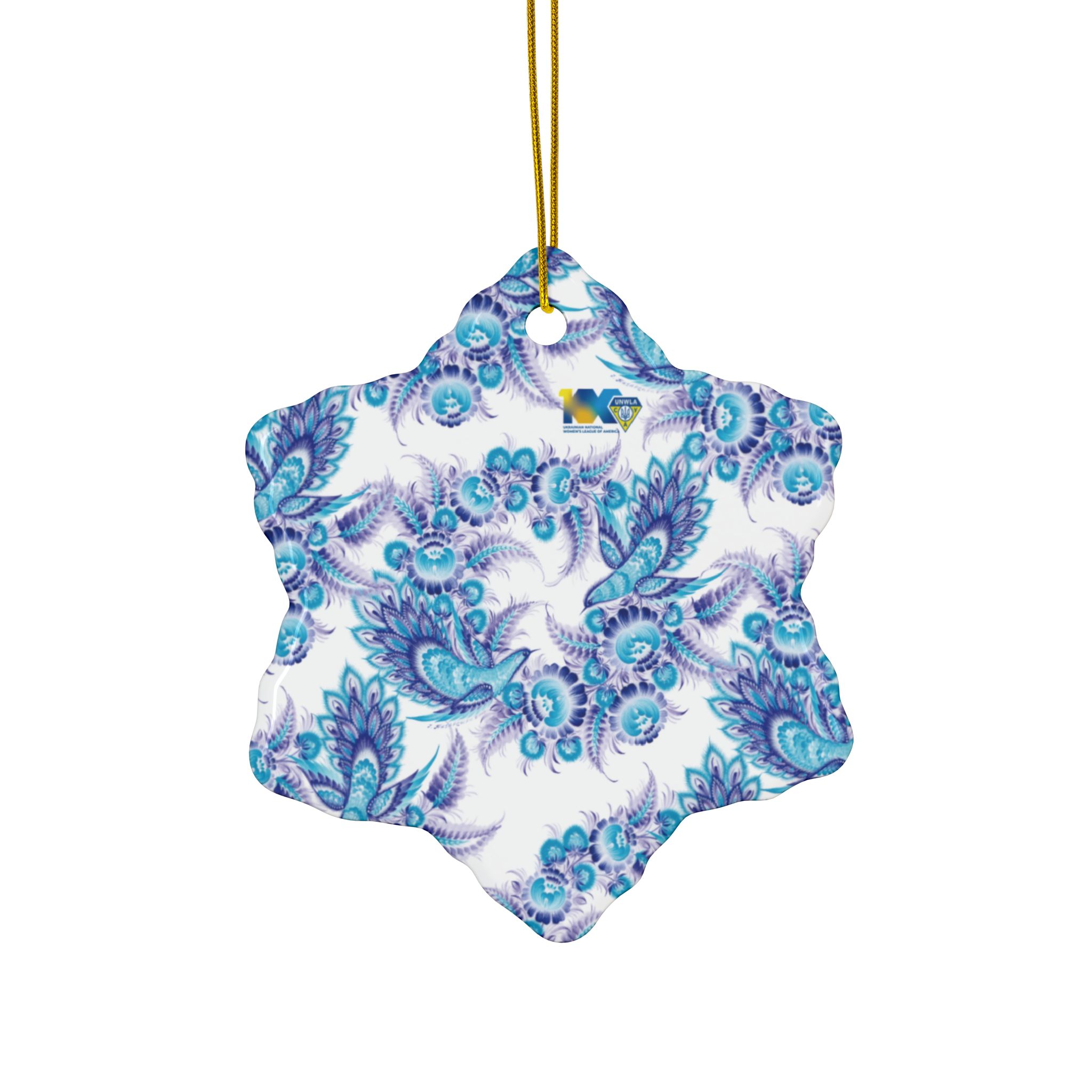 Ceramic Ornaments "Blue Birds", 2-Side Print, (1pc, 3pcs, 5pcs) - Image 9