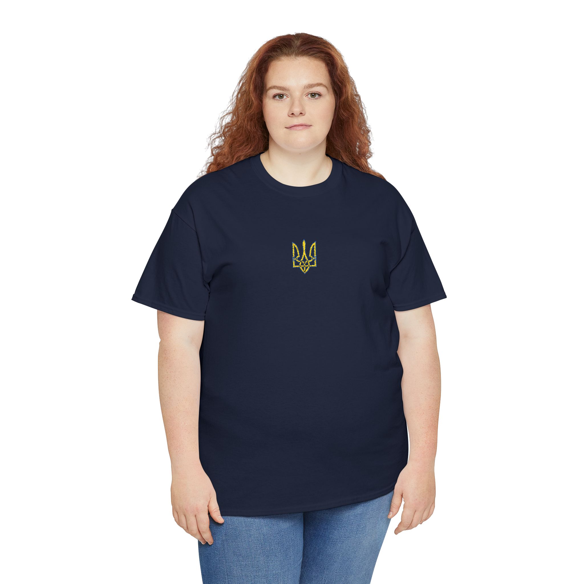 Tryzub Embroidery Unisex Heavy Cotton Tee - Image 31
