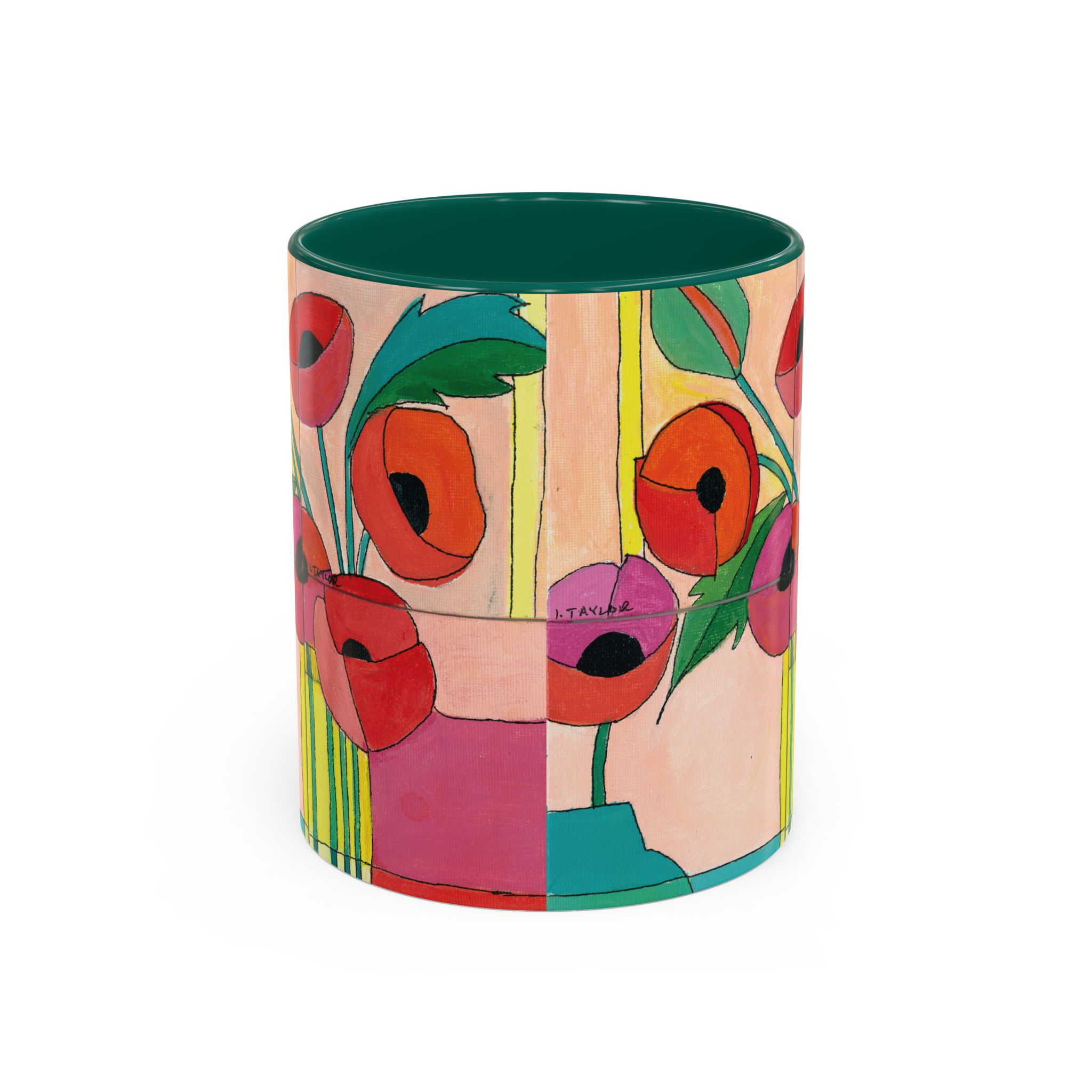 Bright Poppies Colorful Mugs (11oz) - Image 8