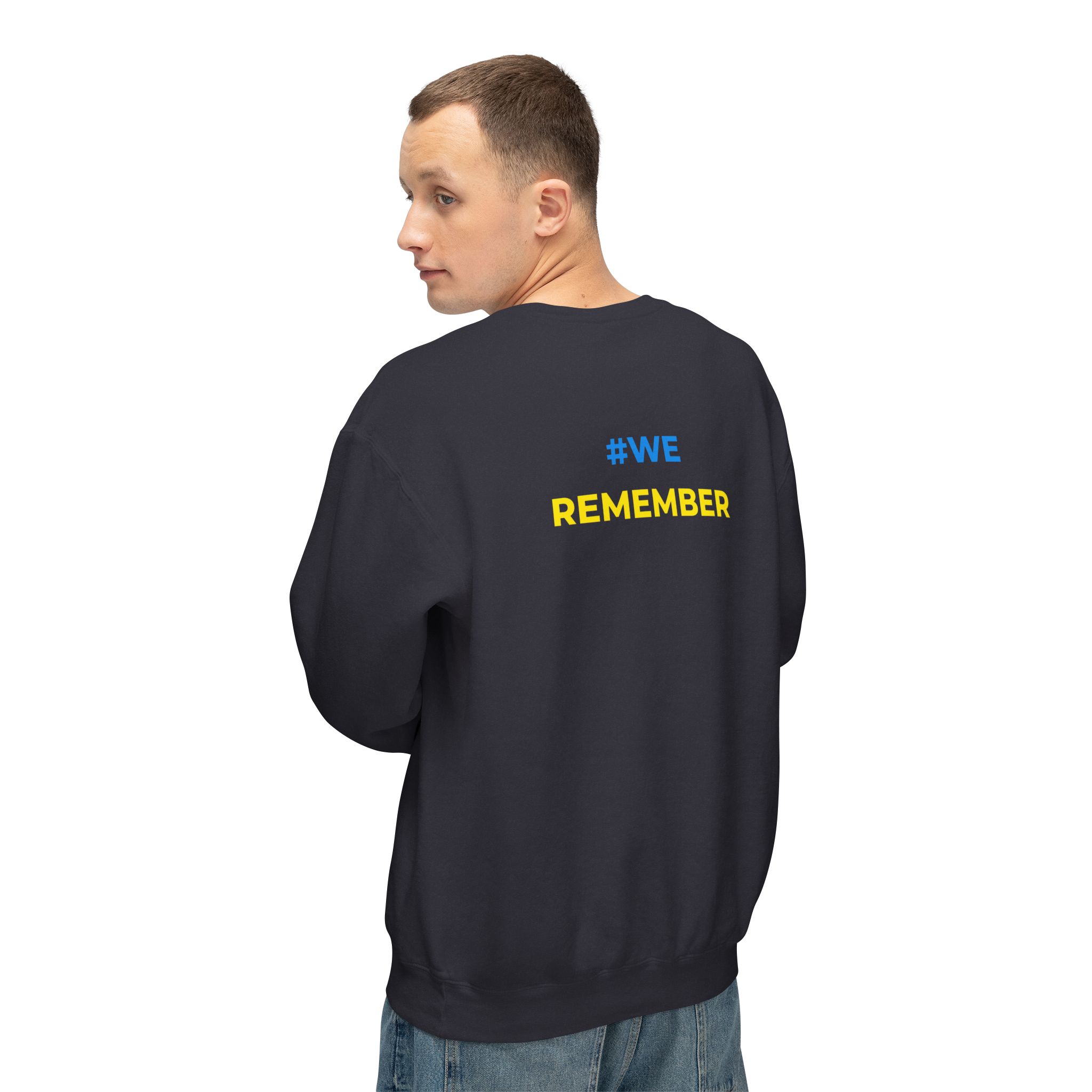 #WeRemember Unisex Crewneck Sweatshirt - Image 4