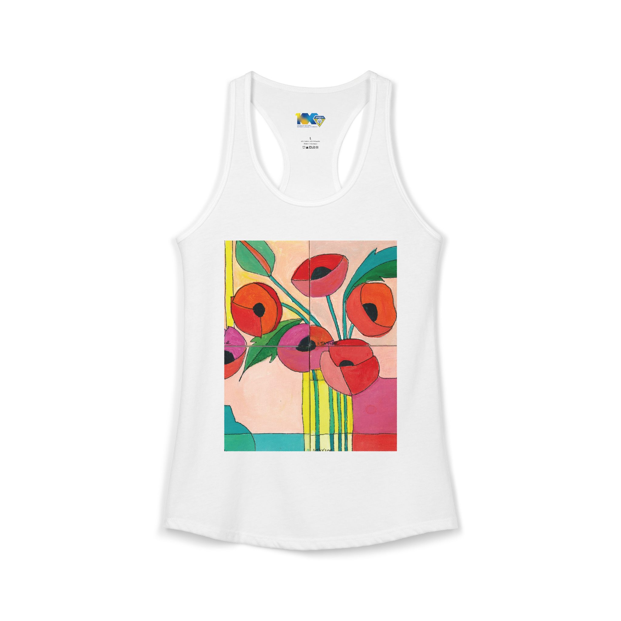 Bright Poppies tank top