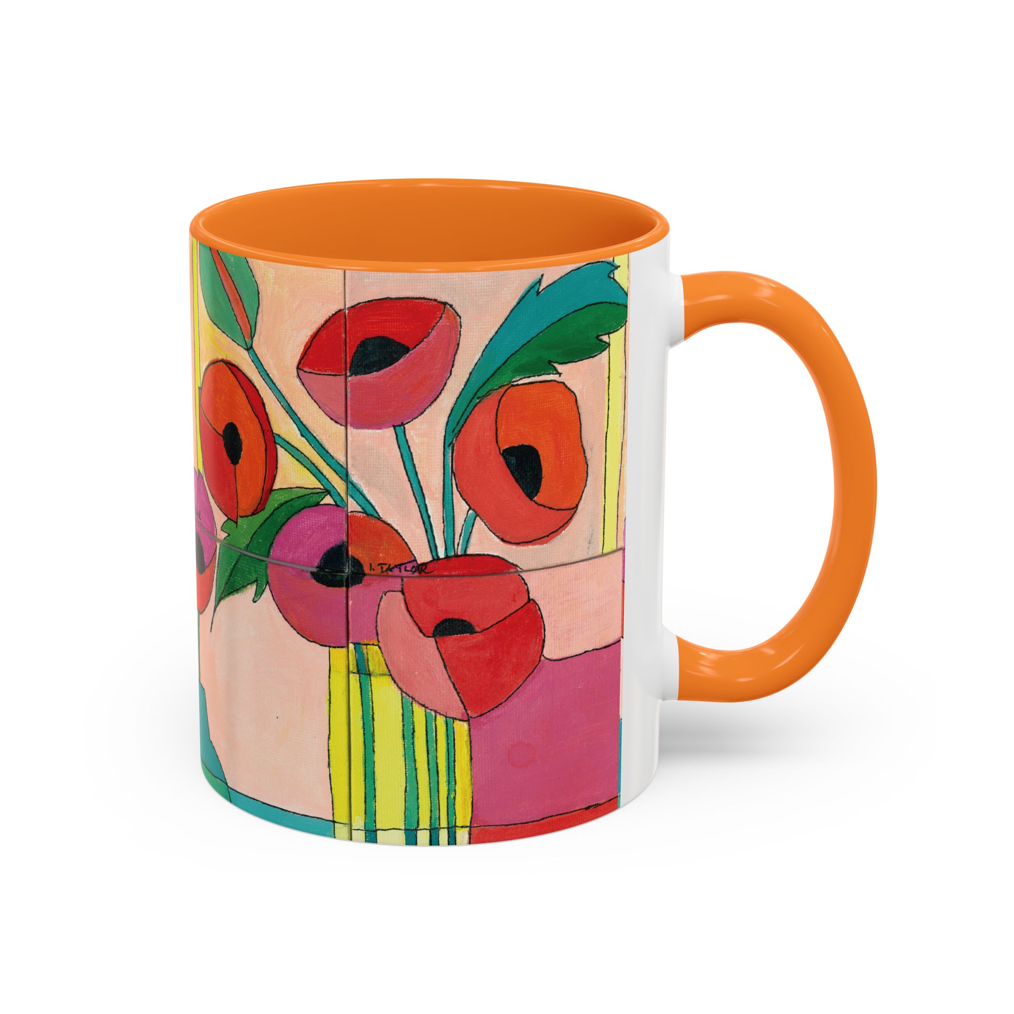 Bright Poppies Colorful Mugs (11oz) - Image 5