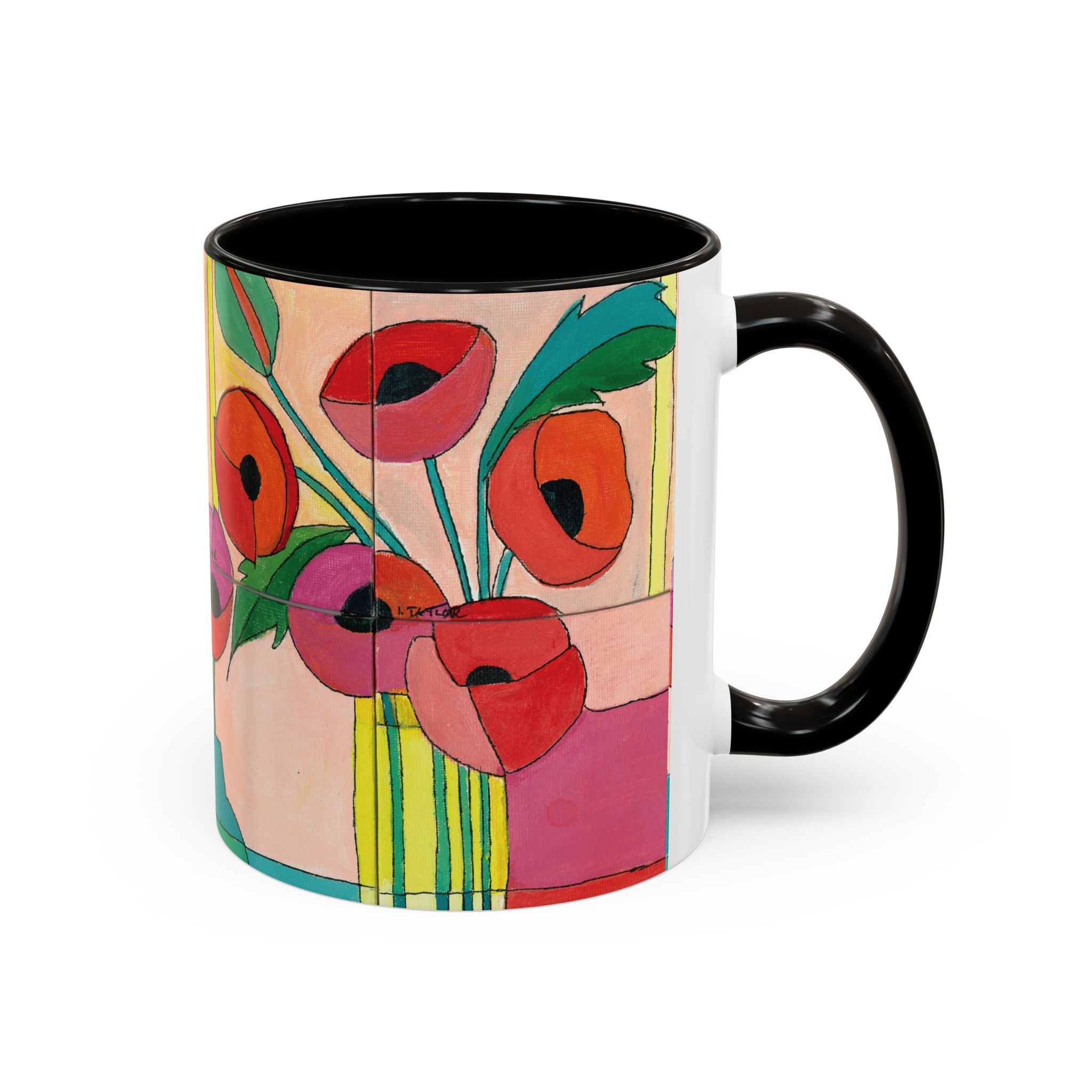 Bright Poppies Colorful Mugs (11oz) - Image 2